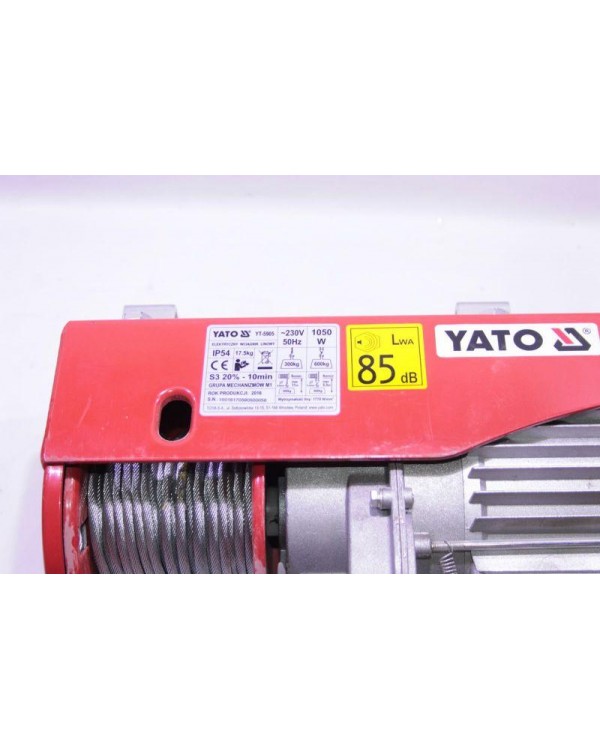 Лебедка электрическая YATO YT-5905, 1050 Вт, 600 кг