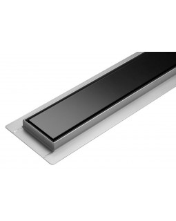 Трап для душа из нержавеющей стали, с сухим затвором FALA BLACK GLASS 60 см (75386)-foto2