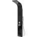 Душевая панель FALA STEELY 3 BLACK TITANIUM, 4 функции 140 х 20 х 7 см, шланг 150 см, из нержавеющей стали.