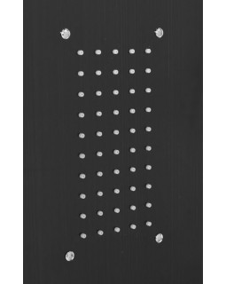 Душевая панель FALA STEELY 3 BLACK TITANIUM, 4 функции 140 х 20 х 7 см, шланг 150 см, из нержавеющей стали.-foto3