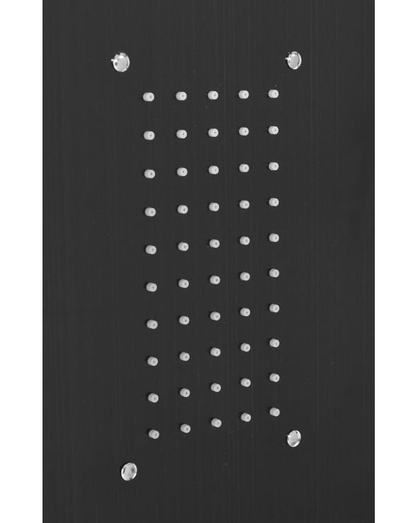 Душевая панель FALA STEELY 3 BLACK TITANIUM, 4 функции 140 х 20 х 7 см, шланг 150 см, из нержавеющей стали.