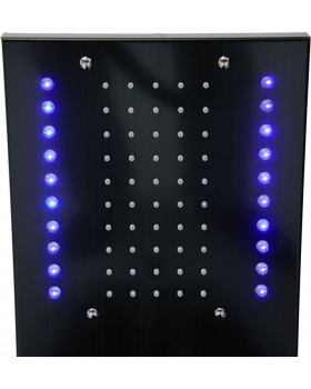 Душевая панель FALA STEELY 3 BLACK TITANIUM, 4 функции 140 х 20 х 7 см, шланг 150 см, из нержавеющей стали.-foto5