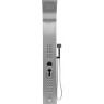 Душевая панель FALA STEELY 1 INOX, 4 функции 140 х 20 х 7 см, шланг 150 см, из нержавеющей стали.