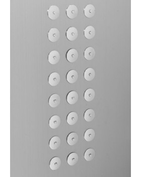 Душевая панель FALA STEELY 1 INOX, 4 функции 140 х 20 х 7 см, шланг 150 см, из нержавеющей стали.-foto3