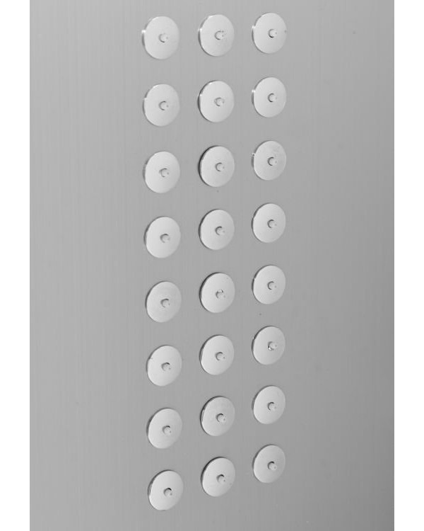 Душевая панель FALA STEELY 1 INOX, 4 функции 140 х 20 х 7 см, шланг 150 см, из нержавеющей стали.