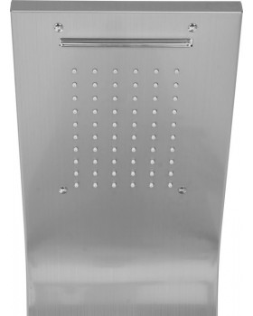 Душевая панель FALA STEELY 1 INOX, 4 функции 140 х 20 х 7 см, шланг 150 см, из нержавеющей стали.-foto5