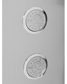 Душевая панель FALA STEELY 2 INOX, 4 функции 140 х 20 х 7 см, шланг 150 см, из нержавеющей стали.-foto4