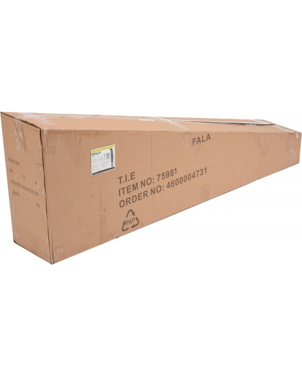 Душевая панель FALA STEELY 2 INOX, 4 функции 140 х 20 х 7 см, шланг 150 см, из нержавеющей стали.