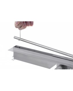Трап для душа щелевой BW Tech Slim круглый, из нержавеющей стали (50-120 см)-foto3