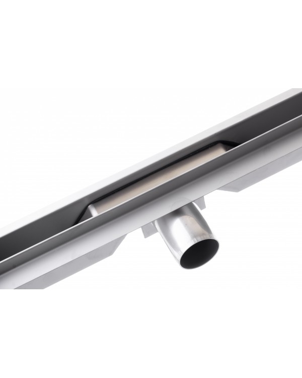 Трап для душа щелевой BW Tech Slim круглый, из нержавеющей стали (50-120 см)