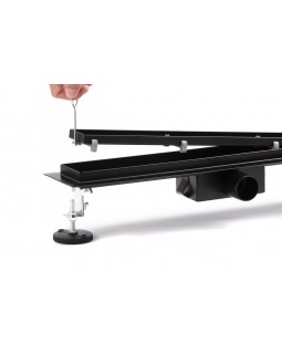 Трап для душа под плитку, Epelli Neo Pro 2 in 1 из нержавеющей стали, черный, с комбинированным затвором -foto4