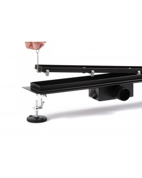 Трап для душа под плитку, Epelli Neo Pro 2 in 1 из нержавеющей стали, черный, с комбинированным затвором -foto4