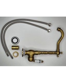 Смеситель для кухни Epelli Retro Bronze 4 (93004)-foto6