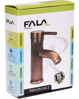 Смеситель для умывальника Fala Retro Bronze 2 (75836)-foto5