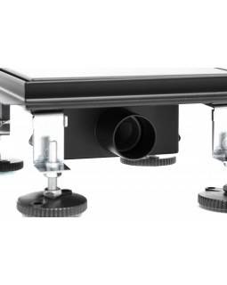 Трап для душа под плитку Epelli Quattro Nero 2 in 1, из нержавеющей стали с комбинированным затвором 200*200 мм-foto14
