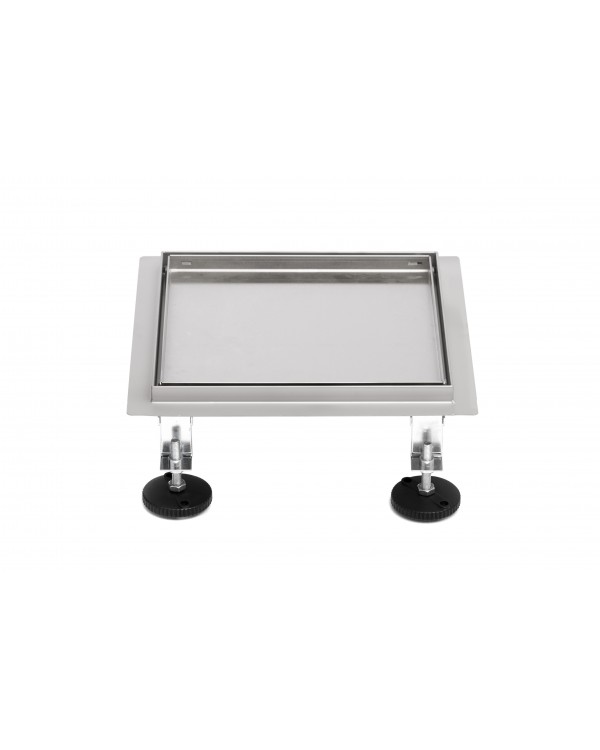 Трап для душа под плитку Epelli Quattro 2 in 1, 15*15 см, из нержавеющей стали с комбинированным затвором