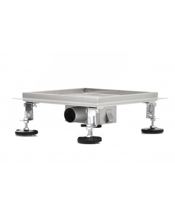 Трап для душа под плитку Epelli Quattro 2 in 1, 15*15 см, из нержавеющей стали с комбинированным затвором