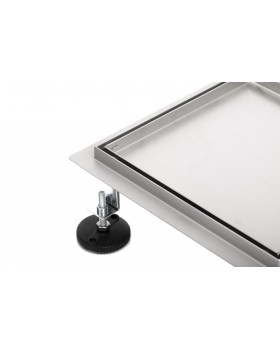 Трап для душа под плитку Epelli Quattro 2 in 1, 25*25 см, из нержавеющей стали с комбинированным затвором-foto3