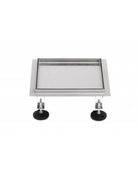 Трап для душа под плитку Epelli Quattro 2 in 1, 25*25 см, из нержавеющей стали с комбинированным затвором Трап для душа под плитку Epelli Quattro 2 in 1, 25*25 см, из нержавеющей стали с комбинированным затвором