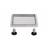 Трап для душа под плитку Epelli Quattro 2 in 1, 25*25 см, из нержавеющей стали с комбинированным затвором