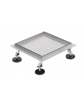 Трап для душа под плитку Epelli Quattro 2 in 1, 25*25 см, из нержавеющей стали с комбинированным затвором-foto6