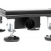Трап для душа под плитку Epelli Quattro Nero 2 in 1, из нержавеющей стали с комбинированным затвором 200*200 мм