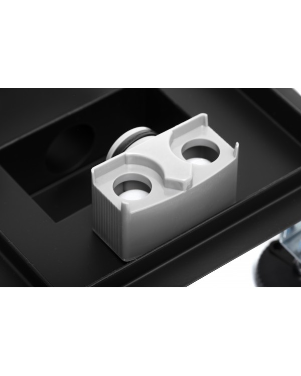 Трап для душа под плитку Epelli Quattro Nero 2 in 1, из нержавеющей стали с комбинированным затвором 200*200 мм