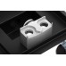 Трап для душа под плитку Epelli Quattro Nero 2 in 1, из нержавеющей стали с комбинированным затвором 200*200 мм