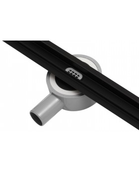 Трап для душа щелевой Epelli Slim Nero 60см, из нержавеющей стали. С поворотным сифоном (SN1060)-foto9