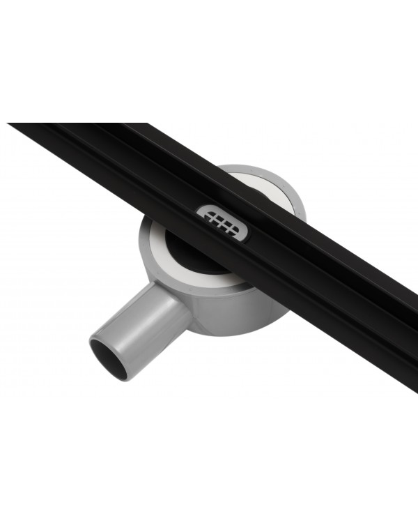 Трап для душа щелевой Epelli Slim Nero 60см, из нержавеющей стали. С поворотным сифоном (SN1060)