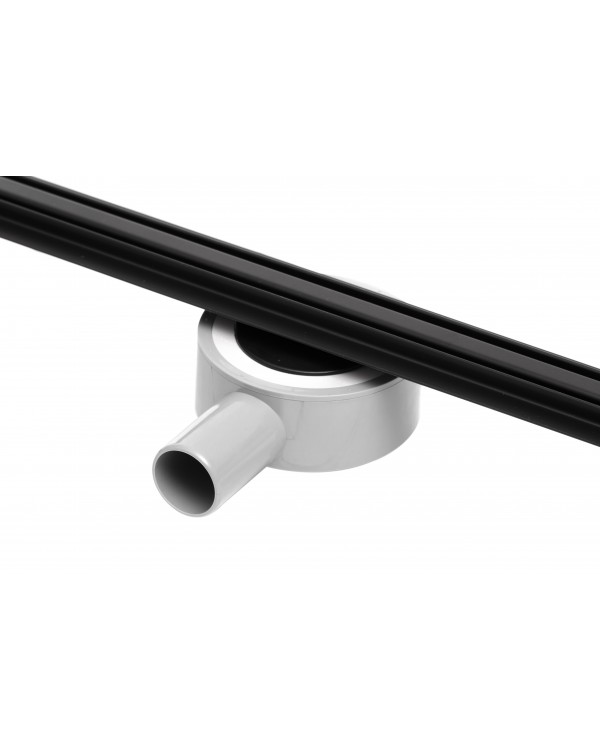 Трап для душа щелевой Epelli Slim Nero 70 см, из нержавеющей стали. С поворотным сифоном. (SN1070)