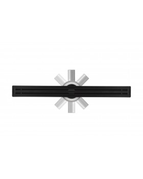 Трап для душа щелевой Epelli Slim Nero 70 см, из нержавеющей стали. С поворотным сифоном. (SN1070)-foto4