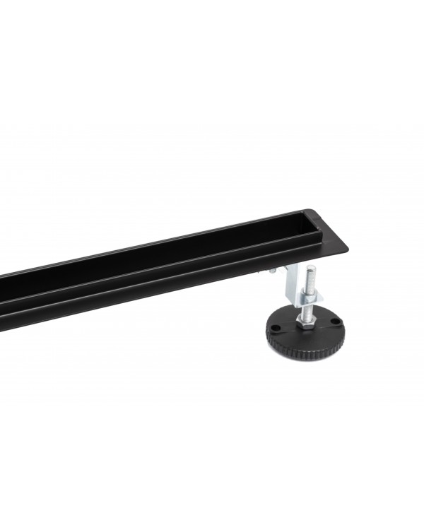 Трап для душа щелевой Epelli Slim Nero 80 см, из нержавеющей стали. С поворотным сифоном. (SN1080)