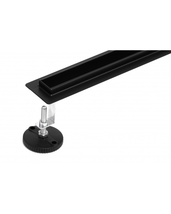 Трап для душа щелевой Epelli Slim Nero 90 см,из нержавеющей стали. С поворотным сифоном (SN1090)