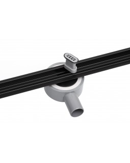 Трап для душа щелевой Epelli Slim Nero 90 см,из нержавеющей стали. С поворотным сифоном (SN1090)-foto13