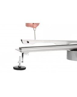 Трап для душа щелевой Epelli Slim 80см, из нержавеющей стали. С поворотным сифоном. (S1080)-foto5
