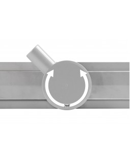 Трап для душа щелевой BW Tech Slim 360, с поворотным сифоном, из нержавеющей стали (50-120 см)-foto11