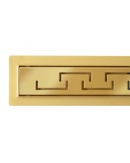 Трап для душа Epelli Grande D`oro из нержавеющей стали, золотой, с комбинированным затвором