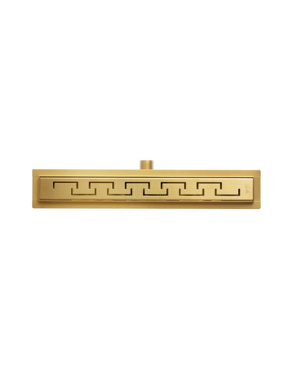 Трап для душа Epelli Grande D`oro из нержавеющей стали, золотой, с комбинированным затвором