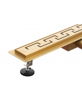 Трап для душа Epelli Grande D`oro из нержавеющей стали, золотой, с комбинированным затвором-foto3