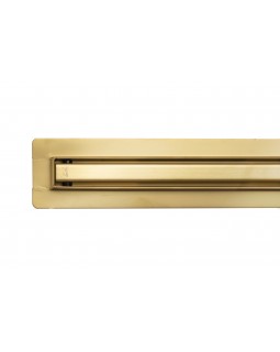 Трап для душа щелевой Epelli Slim D`oro из нержавеющей стали. С поворотным сифоном. -foto2