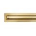 Трап для душа щелевой Epelli Slim D`oro из нержавеющей стали. С поворотным сифоном. 