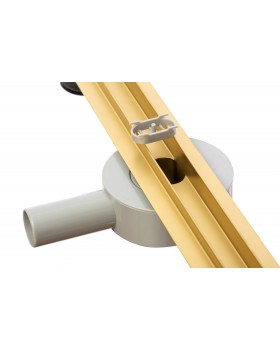 Трап для душа щелевой Epelli Slim D`oro из нержавеющей стали. С поворотным сифоном. -foto13