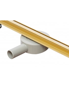 Трап для душа щелевой Epelli Slim D`oro из нержавеющей стали. С поворотным сифоном. -foto5