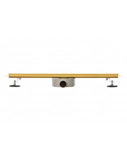 Трап для душа щелевой Epelli Slim D`oro из нержавеющей стали. С поворотным сифоном. -foto7