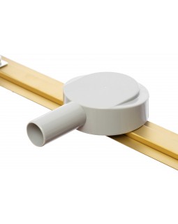 Трап для душа щелевой Epelli Slim D`oro из нержавеющей стали. С поворотным сифоном. -foto11