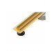 Трап для душа щелевой Epelli Slim D`oro 80 см, из нержавеющей стали. С поворотным сифоном (D2080)